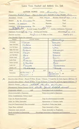 Shrewsbury Town H 10.3.1965 Match Paperwork & Correspondence