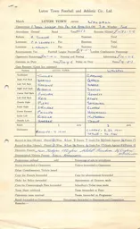 Walsall H 16.4.1965 Match Paperwork