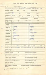 Workington H 29.4.1965 Match Paperwork & Correspondence