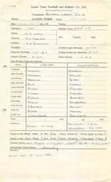 Chesterfield H 18.9.1965 Match Paperwork