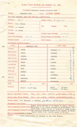 Bradford A 16.10.1965 Match Paperwork & Correspondence