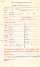 Tranmere Rovers 3.11.1965 Match Paperwork & Correspondence