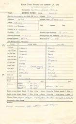 Halifax Town H 6.11.1965 Match Paperwork