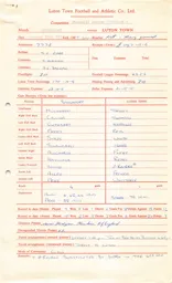 Stockport County A 10.12.1965 Match Paperwork & Correspondence
