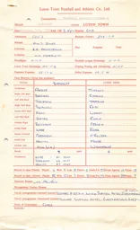 Barnsley A 1.1.1966 Match Paperwork & Correspondence