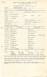 Chester H 8.1.1966 Match Paperwork