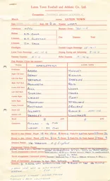 Hartlepools A 5.3.1966 Match Paperwork & Correspondence