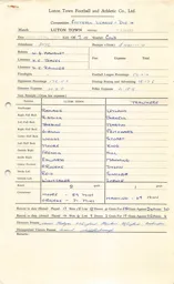 Tranmere Rovers H 26.3.1966 Match Paperwork & Correspondence