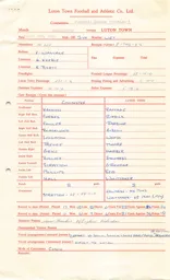 Colchester United A 8.4.1966 Match Paperwork & Correspondence