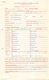 Notts County A 16.4.1966 Match Paperwork & CorrespondeNotts Countye
