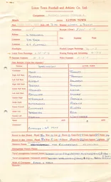 Darlington A 30.4.1966 Match Paperwork