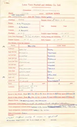 Halifax Town A 16.5.1966 Match Paperwork & Correspondence