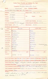 Chester A 28.5.1966 Match Paperwork & Correspondence
