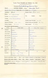 Halifax Town H 20.8.1966 Match Paperwork