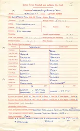 Barnsley A 10.9.1966 Match Paperwork