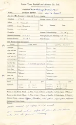 Notts County H 15.10.1966 Match Paperwork