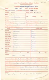 Port Vale A 5.11.1966 Match Paperwork & Correspondence