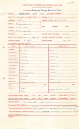 Bradford A 16.11.1966 Match Paperwork & Correspondence