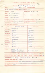 Lincoln City A 3.12.1966 Match Paperwork & Correspondence