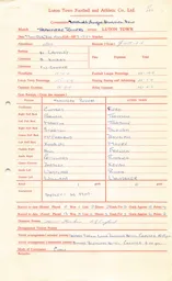 Tranmere Rovers A 26.12.1966 Match Paperwork