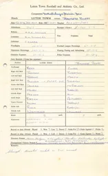 Tranmere Rovers H 27.12.1966 Match Paperwork