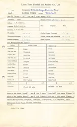Barnsley H 14.1.1967 Match Paperwork