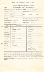 Hartlepools H 27.3.1967 Match Paperwork