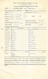 York City H 13.5.1967 Match Paperwork & Correspondence