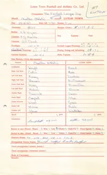 Charlton Athletic H 23.8.1967 Match Paperwork & Correspondence