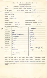 Barnsley H 26.8.1967 Match Paperwork