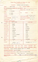 Leeds United A 13.9.1967 Match Paperwork & Correspondence