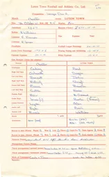 Chester A 7.10.1967 Match Paperwork