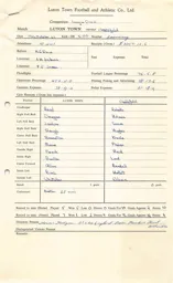 Chesterfield H 14.10.1967 Match Paperwork