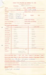 Bradford A 2.12.1967 Match Paperwork & Correspondence
