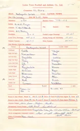 Hartlepools A 13.1.1968 Match Paperwork & Correspondence