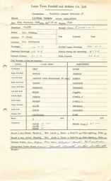 Darlington H 26.2.1968 Match Paperwork & Correspondence
