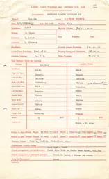 Halifax Town A 20.4.1968 Match Paperwork