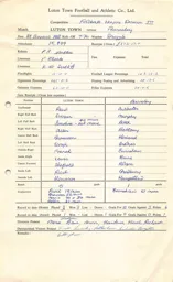 Barnsley H 28.8.1968 Match Paperwork