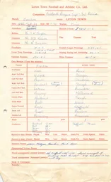 Everton A 24.9.1968 Match Paperwork & Correspondence
