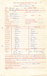 Walsall A 5.11.1968 Match Paperwork & Correspondence