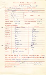 Stockport County A 29.11.1968 Match Paperwork & Correspondence