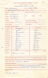Hartlepools A 14.12.1968 Match Paperwork & Correspondence