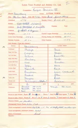 Shrewsbury Town A 8.1.1969 Match Paperwork & Correspondence