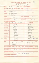 Rotherham United A 15.3.1969 Match Paperwork & Correspondence