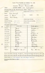 Gillingham H 22.3.1969 Match Paperwork