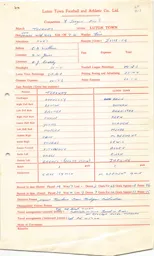 Torquay United A 4.4.1969 Match Paperwork & Correspondence