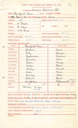 Mansfield Town A 7.4.1969 Match Paperwork & Correspondence