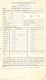 Southport H 8.4.1969 Match Paperwork