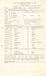 Peterborough United H 19.8.1969 Match Paperwork