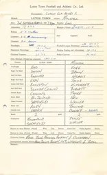 Millwall H 2.9.1969 Match Paperwork